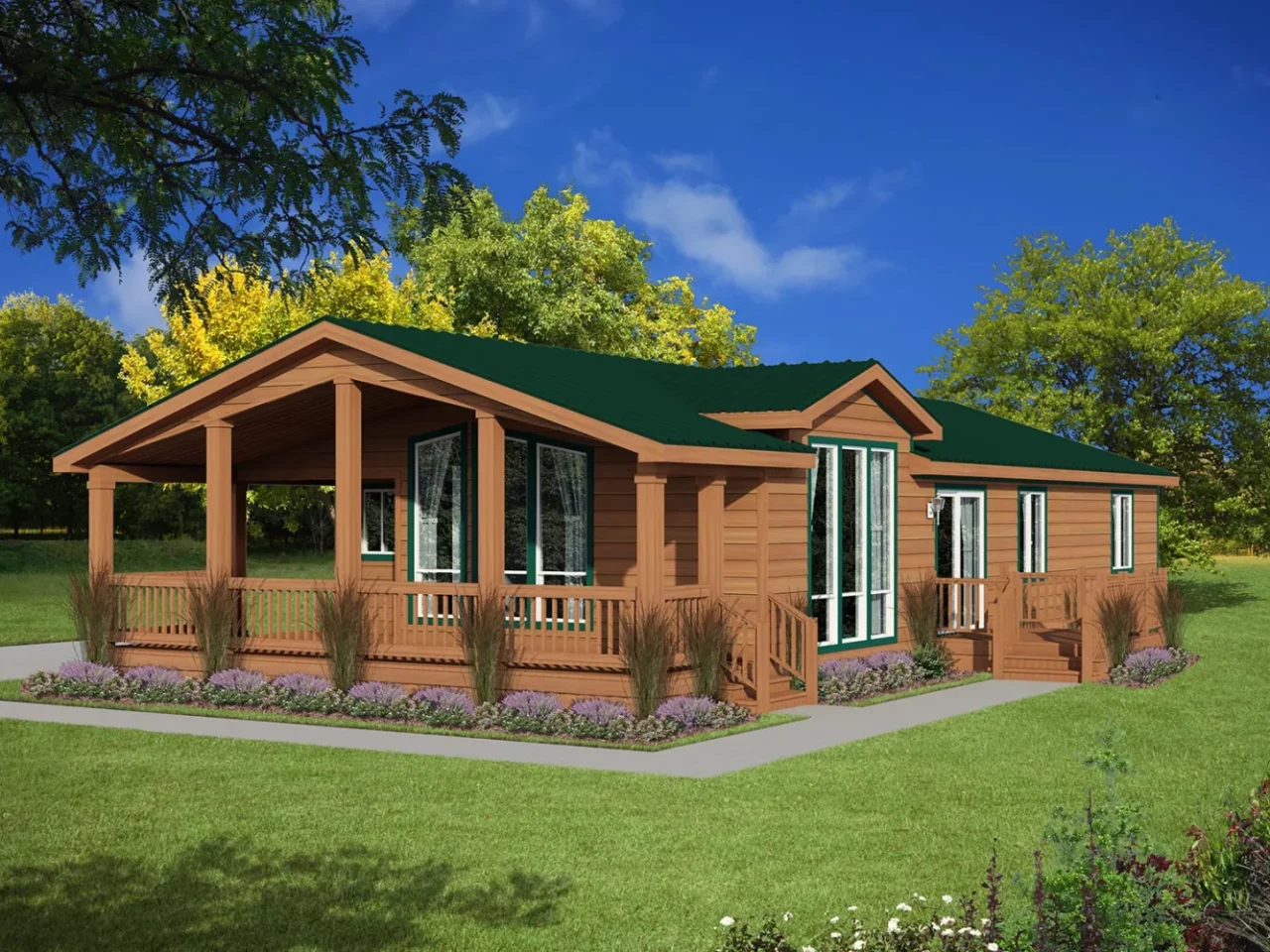 Exterior view of the Skyline Homes Westridge 1218CT Manufactured Home